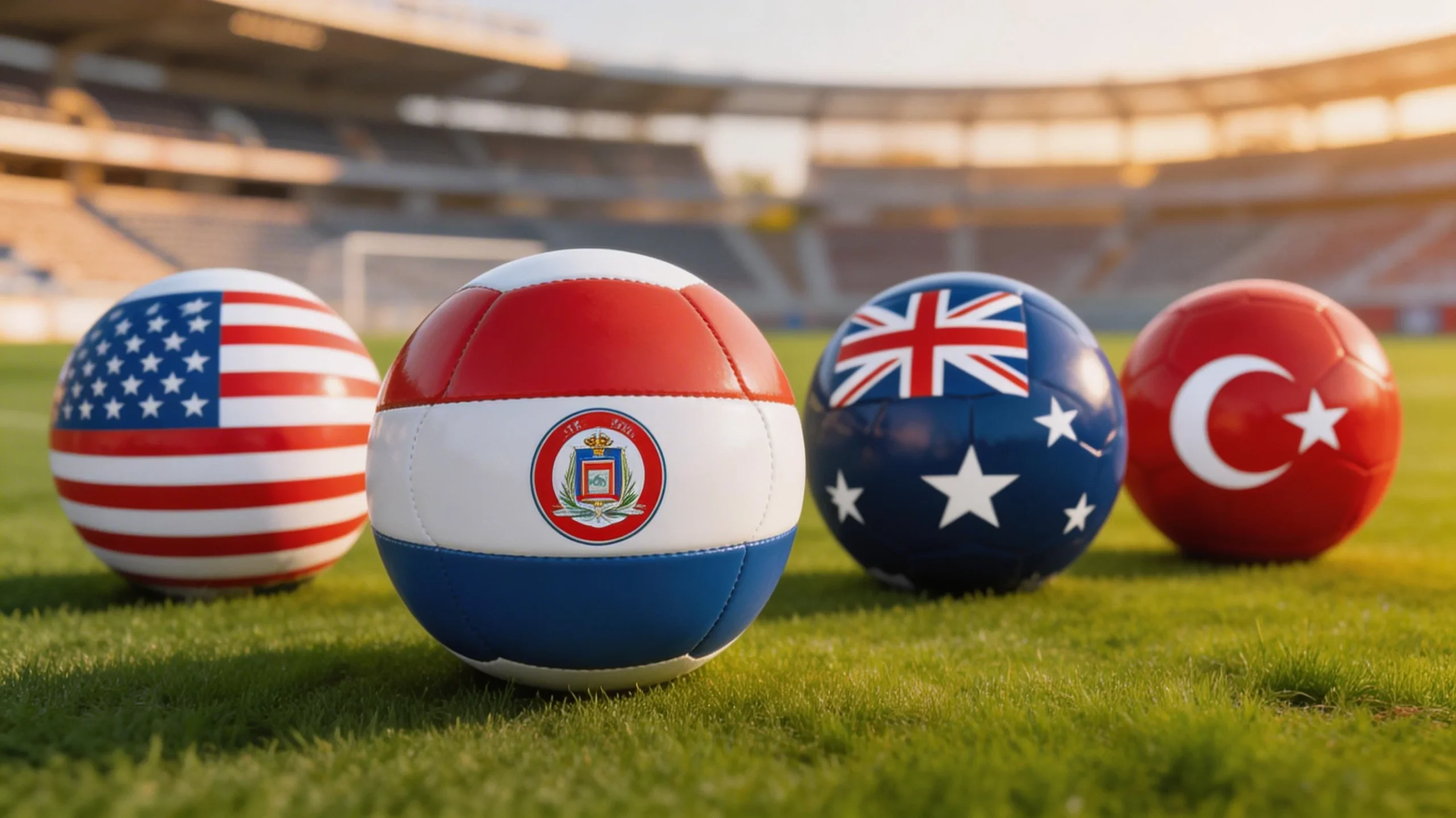 Det amerikanske landshold før gruppespilskampen ved VM 2026